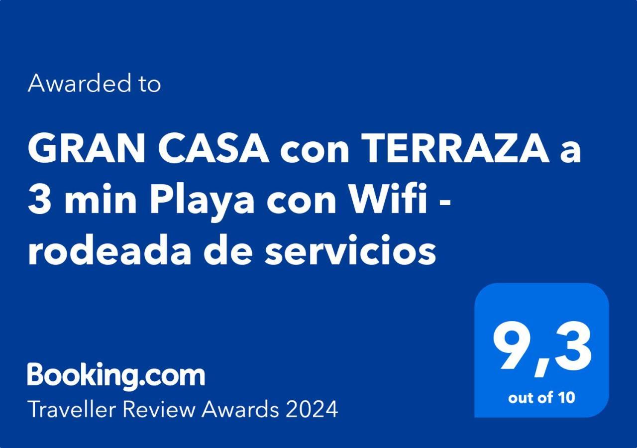 Gran Casa Con Terraza A 3 Min Playa Con Wifi - Rodeada De Servicios 로쿠타스드마르 외부 사진